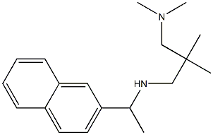 {2-[(dimethylamino)methyl]-2-methylpropyl}[1-(naphthalen-2-yl)ethyl]amine 结构式