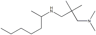 {2-[(heptan-2-ylamino)methyl]-2-methylpropyl}dimethylamine 结构式