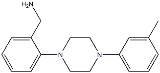 {2-[4-(3-methylphenyl)piperazin-1-yl]phenyl}methanamine 结构式