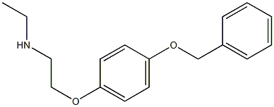 {2-[4-(benzyloxy)phenoxy]ethyl}(ethyl)amine 结构式