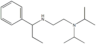 {2-[bis(propan-2-yl)amino]ethyl}(1-phenylpropyl)amine 结构式