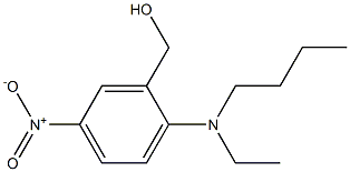 {2-[butyl(ethyl)amino]-5-nitrophenyl}methanol 结构式