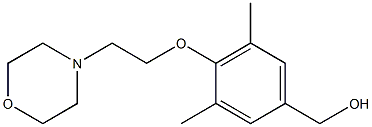 {3,5-dimethyl-4-[2-(morpholin-4-yl)ethoxy]phenyl}methanol 结构式