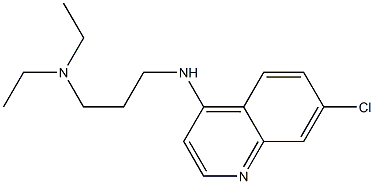 {3-[(7-chloroquinolin-4-yl)amino]propyl}diethylamine 结构式