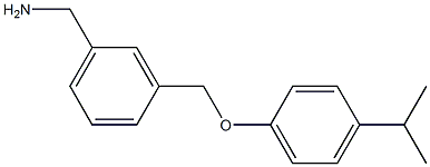 {3-[4-(propan-2-yl)phenoxymethyl]phenyl}methanamine 结构式