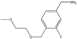{3-fluoro-4-[(2-methoxyethoxy)methyl]phenyl}methanamine 结构式