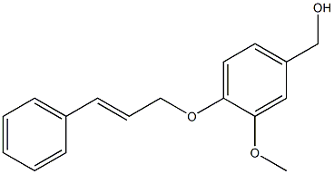 {3-methoxy-4-[(3-phenylprop-2-en-1-yl)oxy]phenyl}methanol 结构式