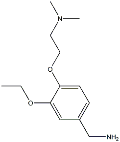 {4-[2-(dimethylamino)ethoxy]-3-ethoxyphenyl}methanamine 结构式