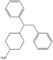 1-(1,2-diphenylethyl)piperidin-4-amine 结构式