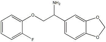 1-(1,3-benzodioxol-5-yl)-2-(2-fluorophenoxy)ethanamine 结构式