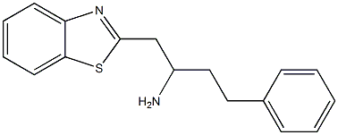 1-(1,3-benzothiazol-2-yl)-4-phenylbutan-2-amine 结构式