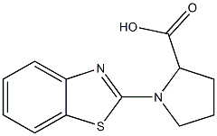 1-(1,3-benzothiazol-2-yl)pyrrolidine-2-carboxylic acid 结构式
