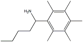 1-(2,3,4,5,6-pentamethylphenyl)pentan-1-amine 结构式