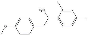 1-(2,4-difluorophenyl)-2-(4-methoxyphenyl)ethan-1-amine 结构式