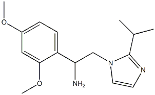 1-(2,4-dimethoxyphenyl)-2-[2-(propan-2-yl)-1H-imidazol-1-yl]ethan-1-amine 结构式