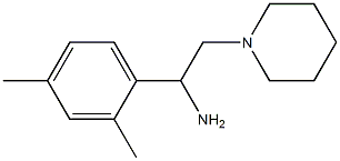 1-(2,4-dimethylphenyl)-2-piperidin-1-ylethanamine 结构式