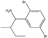 1-(2,5-dibromophenyl)-2-methylbutan-1-amine 结构式