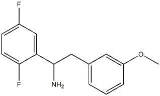 1-(2,5-difluorophenyl)-2-(3-methoxyphenyl)ethan-1-amine 结构式