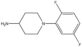 1-(2,5-difluorophenyl)piperidin-4-amine 结构式