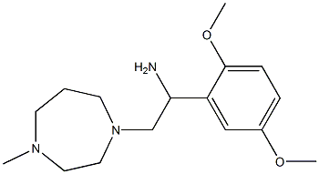 1-(2,5-dimethoxyphenyl)-2-(4-methyl-1,4-diazepan-1-yl)ethan-1-amine 结构式