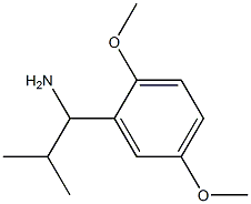 1-(2,5-dimethoxyphenyl)-2-methylpropan-1-amine 结构式