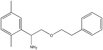1-(2,5-dimethylphenyl)-2-(2-phenylethoxy)ethan-1-amine 结构式