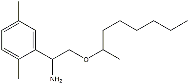1-(2,5-dimethylphenyl)-2-(octan-2-yloxy)ethan-1-amine 结构式