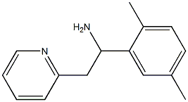 1-(2,5-dimethylphenyl)-2-(pyridin-2-yl)ethan-1-amine 结构式