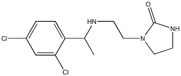 1-(2-{[1-(2,4-dichlorophenyl)ethyl]amino}ethyl)imidazolidin-2-one 结构式