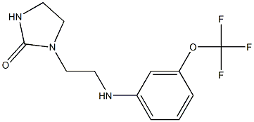 1-(2-{[3-(trifluoromethoxy)phenyl]amino}ethyl)imidazolidin-2-one 结构式