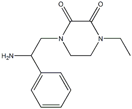 1-(2-amino-2-phenylethyl)-4-ethylpiperazine-2,3-dione 结构式