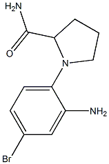 1-(2-amino-4-bromophenyl)pyrrolidine-2-carboxamide 结构式