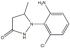 1-(2-amino-6-chlorophenyl)-5-methylpyrazolidin-3-one 结构式