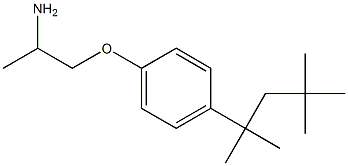 1-(2-aminopropoxy)-4-(2,4,4-trimethylpentan-2-yl)benzene 结构式