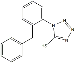 1-(2-benzylphenyl)-1H-1,2,3,4-tetrazole-5-thiol 结构式