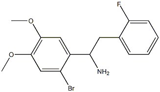 1-(2-bromo-4,5-dimethoxyphenyl)-2-(2-fluorophenyl)ethan-1-amine 结构式