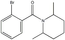 1-(2-bromobenzoyl)-2,6-dimethylpiperidine 结构式