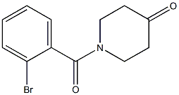 1-(2-bromobenzoyl)piperidin-4-one 结构式