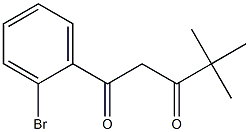 1-(2-bromophenyl)-4,4-dimethylpentane-1,3-dione 结构式