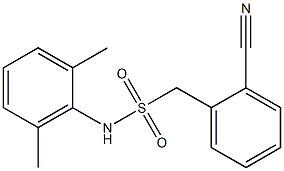 1-(2-cyanophenyl)-N-(2,6-dimethylphenyl)methanesulfonamide 结构式