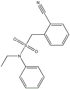 1-(2-cyanophenyl)-N-ethyl-N-phenylmethanesulfonamide 结构式