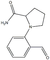 1-(2-formylphenyl)pyrrolidine-2-carboxamide 结构式