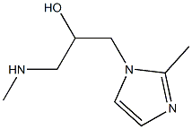 1-(2-methyl-1H-imidazol-1-yl)-3-(methylamino)propan-2-ol 结构式