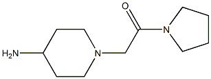 1-(2-oxo-2-pyrrolidin-1-ylethyl)piperidin-4-amine 结构式