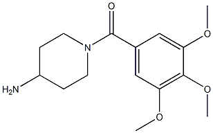 1-(3,4,5-trimethoxybenzoyl)piperidin-4-amine 结构式