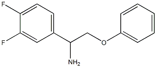 1-(3,4-difluorophenyl)-2-phenoxyethanamine 结构式