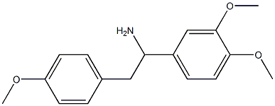 1-(3,4-dimethoxyphenyl)-2-(4-methoxyphenyl)ethanamine 结构式