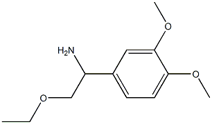 1-(3,4-dimethoxyphenyl)-2-ethoxyethanamine 结构式