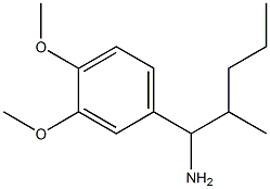 1-(3,4-dimethoxyphenyl)-2-methylpentan-1-amine 结构式