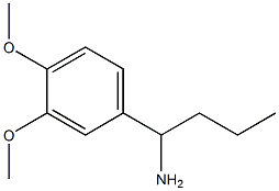 1-(3,4-dimethoxyphenyl)butan-1-amine 结构式